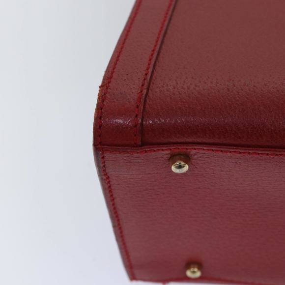 GUCCI Bamboo Hand Bag Leather Red 002 1186 0260 Auth ep4665 - Picture 15 of 16